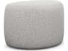 Interlude Home Carlisle Storm Gray Upholstered Ottoman