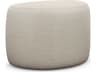Interlude Home Carlisle Bluff Beige Upholstered Ottoman