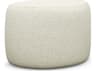 Interlude Home Carlisle Down Cream Fur Ottoman
