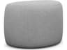 Interlude Home Carlisle Pure Grey Upholstered Ottoman