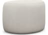 Interlude Home Carlisle Cameo Cream Upholstered Ottoman