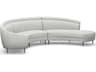 Interlude Home Capri Gray Upholstered Sectional Sofa