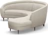 Interlude Home Capri Beige Upholstered Sectional Sofa