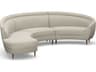 Interlude Home Capri Beige Upholstered Sectional Sofa