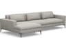 Interlude Home Izzy Gray Upholstered Sectional Sofa