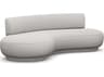 Interlude Home Nuage Storm Gray Upholstered Sofa