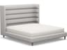 Interlude Home Ornette Gray Hardwood Upholstered King Platform Bed