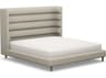 Interlude Home Ornette Beige Hardwood Upholstered King Platform Bed