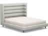 Interlude Home Ornette Gray Hardwood Upholstered California King Platform Bed