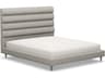 Interlude Home Channel Gray Hardwood Upholstered California King Platform Bed