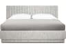 Interlude Home Skylar Maya Jade Gray Upholstered King Platform Bed
