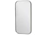 Interlude Home Aalina Brushed Nickel Plain Mirror Floor Vertical