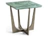 Jonathan Charles Water Square Blue Straw End Table
