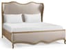 Jonathan Charles Echo Canyon Faded Oak Beige Wood Upholstered King Panel Bed