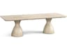 Jonathan Charles Water Rectangular Wood White Washed Oak Dining Table