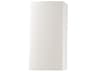 Justice Design Group Ambiance 1-Light White Wall Sconce