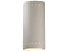 Justice Design Group Ambiance 1 - Light Outdoor Wall Light with Perfs (Closed Top)