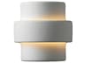 Justice Design Group Ambiance 1-Light White Wall Sconce