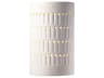 Justice Design Group Ambiance 1-Light White Wall Sconce