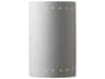 Justice Design Group Ambiance Outdoor Wall Light with Perfs (Closed Top)