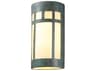 Justice Design Group Ambiance 2 - Light Outdoor Wall Light (Open Top & Bottom)