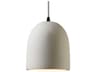 Justice Design Group Radiance 1-Light White Bell Mini Pendant