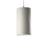 Justice Design Group Radiance 1-Light Chrome Cylinder Mini Pendant