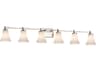 Justice Design Group Clouds 6-Light Nickel Vanity Light