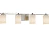Justice Design Group Clouds 4-Light Nickel Vanity Light