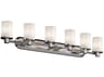 Justice Design Group Clouds 6-Light Chrome Vanity Light