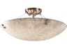 Justice Design Group Clouds 6-Light Nickel Bowl Semi Flush Mount