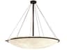 Justice Design Group Clouds 8-Light Bronze Bowl Semi Flush Mount