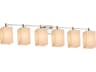 Justice Design Group Candlearia 6-Light Nickel Vanity Light