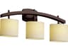 Justice Design Group Candlearia 3-Light Bronze Vanity Light