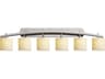 Justice Design Group Candlearia 6-Light Nickel Vanity Light