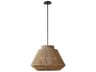 Justice Design Group Eco Nido 5-Light Matte Black Brown Pendant