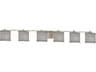 Justice Design Group Textile 6-Light Nickel Vanity Light