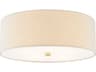 Justice Design Group Textile Classic 4-Light Off White Drum Flush Mount