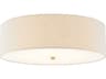 Justice Design Group Textile Classic 5-Light Off White Drum Flush Mount