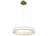 Justice Design Group Lumenaria Medley Brushed Brass Round Pendant