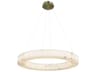 Justice Design Group Lumenaria Medley Brushed Brass Round Pendant