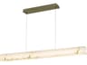 Justice Design Group Lumenaria Medley Brushed Brass White Linear Island Pendant