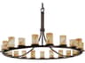 Justice Design Group Lumenaria 21-Light Bronze Cylinder Chandelier