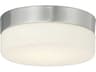 Justice Design Group Fusion Brushed Nickel Glass LED Drum Flush Mount