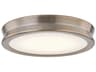 Justice Design Group Fusion Brass Glass LED Round Flush Mount