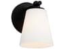 Justice Design Group Fusion 1-Light Matte Black Glass Wall Sconce
