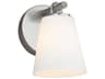 Justice Design Group Fusion 1-Light Brushed Nickel Glass Wall Sconce