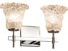 Justice Design Group Veneto Luce 2-Light Chrome Glass Vanity Light