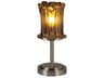 Justice Design Group Veneto Luce Dakota Nickel Glass Table Lamp