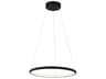 Justice Design Group Matte Black LED Round Pendant